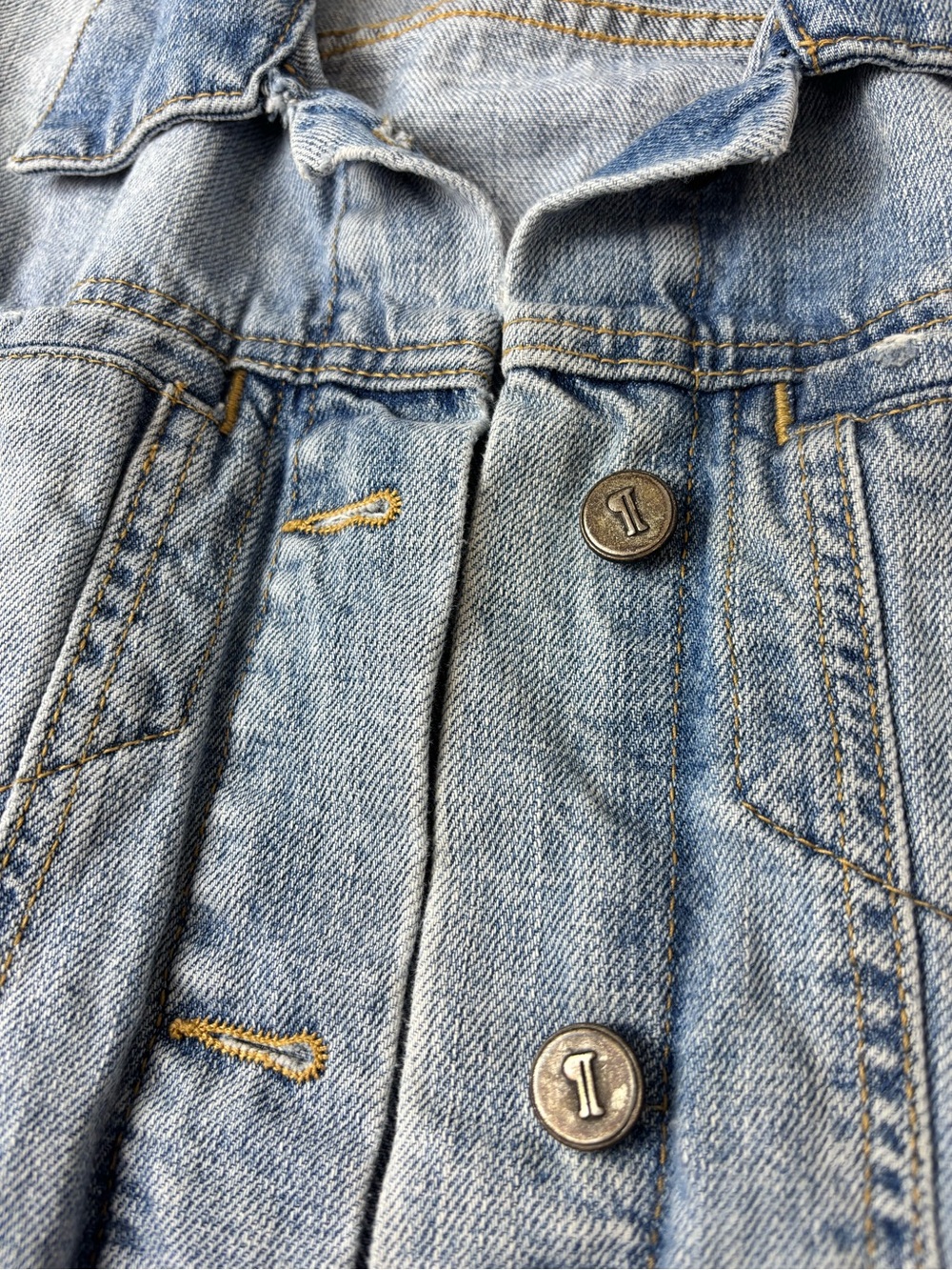 Pilcro and the Letterpress Anthropologie Light Wash Denim Jean Jacket Small - Picture 6 of 12